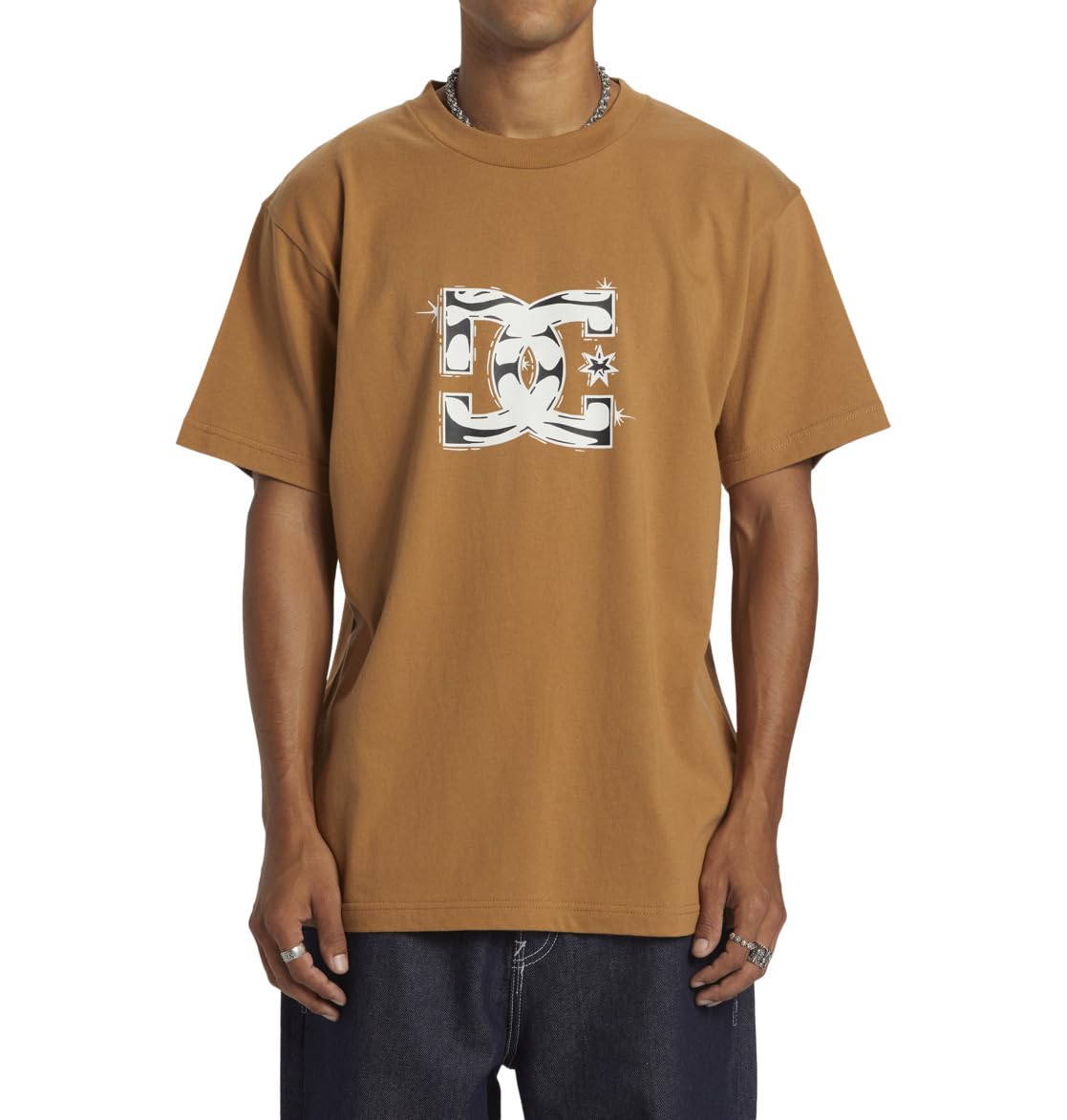 Dcshoes T-Shirt DC Star Classic HSS Men Brown XS