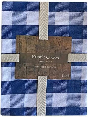 Lintex Farm Check Gingham Indoor/Outdoor Casual Cotton Napkins Set, Farm Buffalo Plaid 100% Cotton Weave Kitchen, Patio and Dining Room Napkins, Set of 4 Napkins, Black
