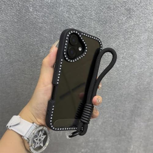 Étui rigide iPhone 15 Pro Max acrylique brillant et pailleté de haute qualité
