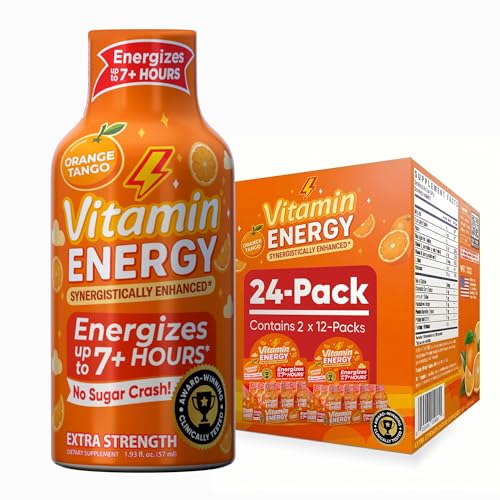 Vitamin Energy Orange Tango Extra Strength Energy Shot, 24 Pack