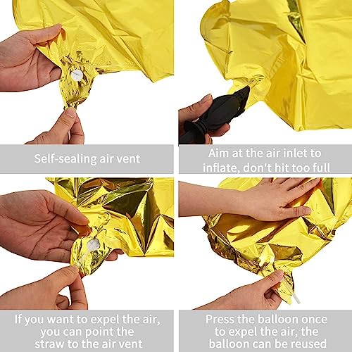 Image of ARV ZONE 5 Pcs Ice Cream, Candy Foil Balloon & Star Balloons for Birthday Decorations Girls Boys Kids Birthday Baby Shower,Birthday Balloons, Donut theme birthday decorations (Icecream 2nd)