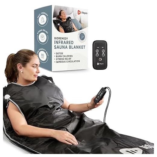 Lifepro Infrared Sauna Blanket – Portable Personal Sauna for Detox & Relaxation – Infrared Blanket with Adjustable Heat (86°F-158°F) & Timer – Waterproof, Sweat-Resistant & Comfortable Fit 5ft × 2.6ft