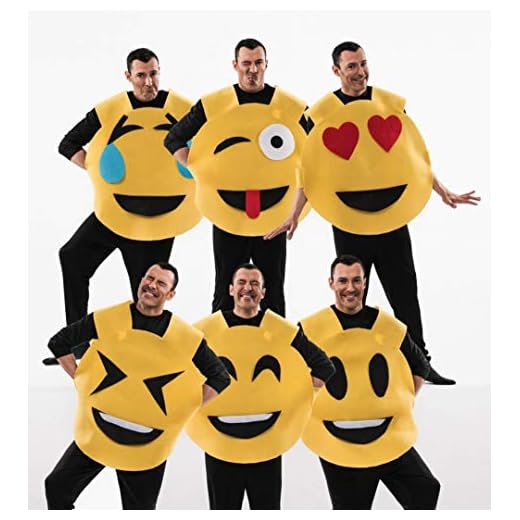 Disfraz de Emoticono 6 en 1 para adultos