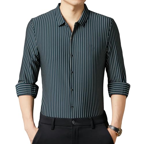Camisa de negocios transpirable y sin arrugas con botones USTZFTBCL