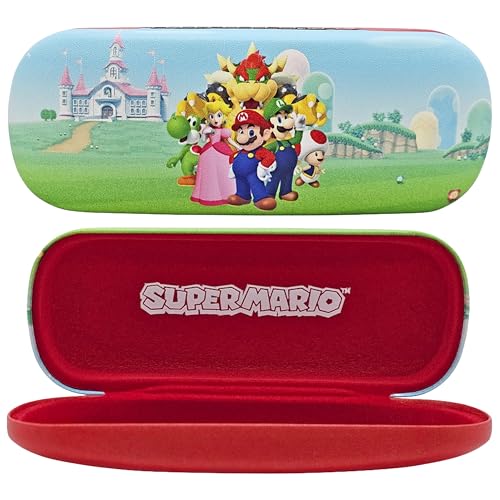 ARKAID Super Mario Optical Hard Glasses Case for Kids | Officially Licensed Nintendo Protective Eyewear Case | Hard Shell Design | Kids