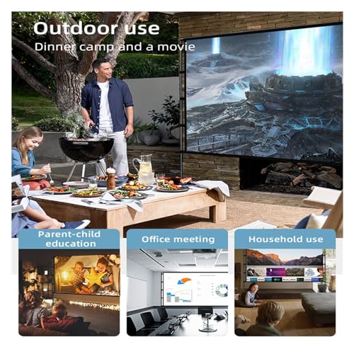 Projector Screen, Portable Iron Plate Support Foldable Curtain 100 Inch Outdoor Home Ktv Entertainment Office Hd Projection Screen miniatura 4