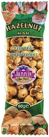 Jannis Greek Pasteli with Honey Hazelnut & Sesame Bar Pasteli 60g Gluten Free