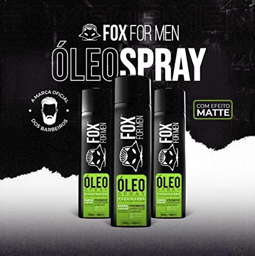 Óleo Para Barba Spray Fox For Men 60ml Caixa Com 2 Unidades