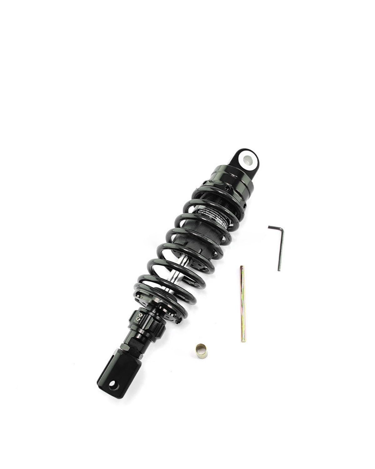 Amortiguador Trasero Ajustable 265-360mm Para Moto Eléctrica | Amortiguador trasero modificación vehículo todoterreno para motocicleta, 1 unidad(Black,320mm slit)