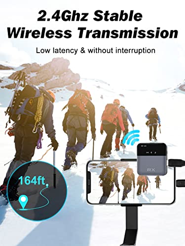 Wiren Wireless Lavalier Microphone System - Plug&Play Lapel Mic With Transmitter & Receiver, Compatible Iphone Dslr Cameras Camcorders Android Phones For Live Stream Zoom Video Recording Interview #TOP2
