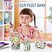Clear Piggy Bank for Adults Kids, Acrylic Piggy Bank for Boys Girls to Saving Money Cash Coin, Must Break to Open, Perfect Size 10