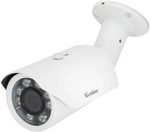 Imagen relacionada con WESTSHINE 5MP AHD Cámara de Seguridad Bala Lente varifocal de 2,7mm a 13,5mm, TVI/CVI/AHD/CVBS IR-Cut 8 IR Leds Cámara de vigilancia de visión Nocturna para Exteriores de 130 pies (Varifocal 5MP)