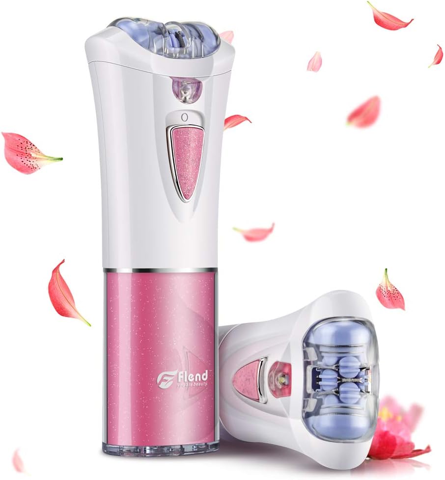 Epilator Electric Shaver for Women Cordless Electronic Razor for Full Body Hair Removal, Skin Friendly Bikini Trimmer, Battery-Operated, Light & Small-Pink (pink) (pink)