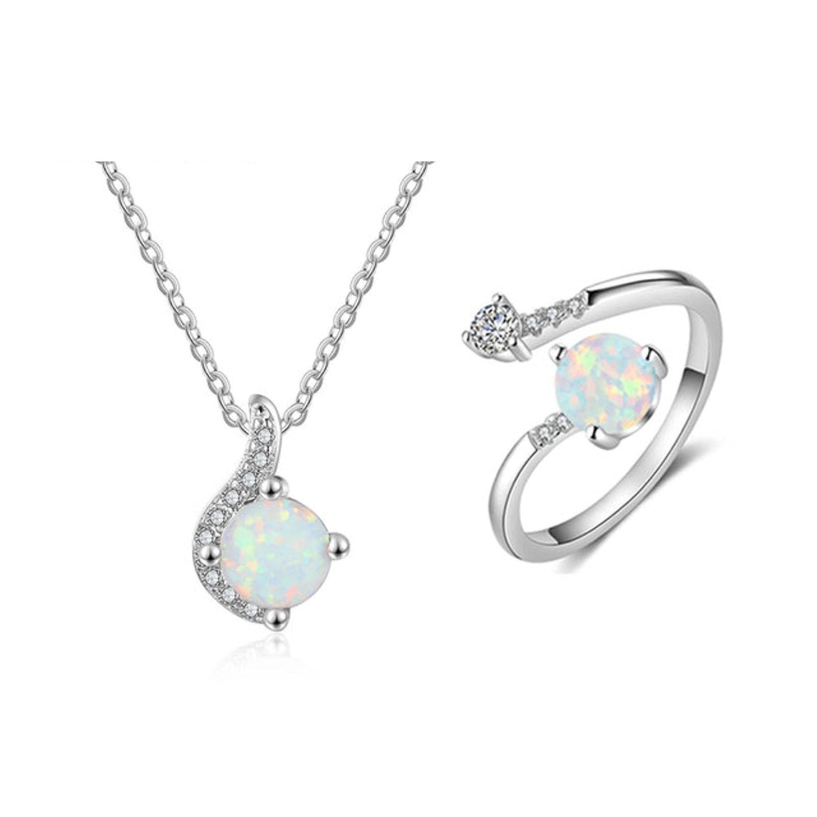 Bracciale in opale di fuoco: argento sterling 925 regolabile con pietra preziosa - Italia