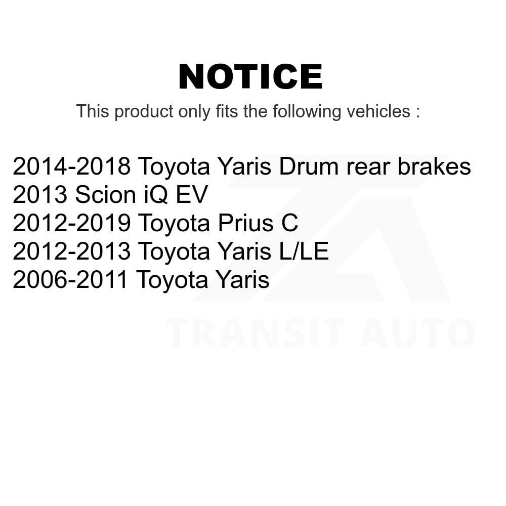 Front Ceramic Disc Brake Pads TEC-1184 For Toyota Yaris Prius C Scion iQ