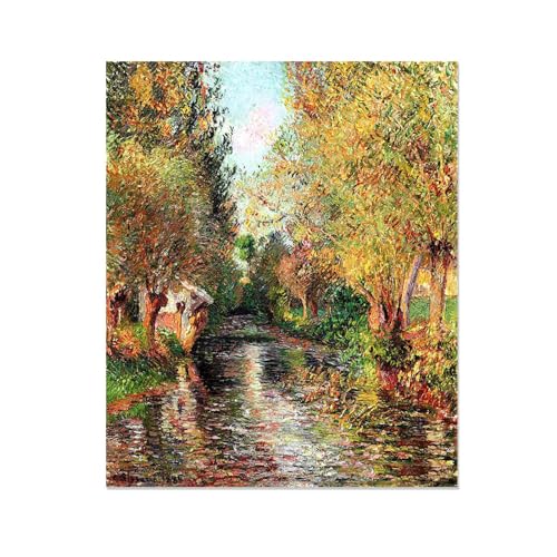 Impression sur toile Le lavoir de Bazincourt pour habiller un grand mur vide