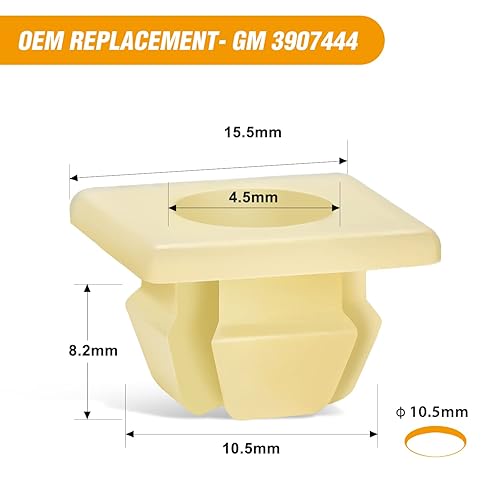 Vista 17 de GOOACC 50 Uds. Clips de moldeo de guardia de piedra de coche, clips de remache para Mazda KD53-51-SJ3A CX-5 con anillo de sello 50 clips para Mazda