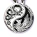 Tapp Collections Dragon Yin Yang 2 Pewter Pendant Necklaces Set