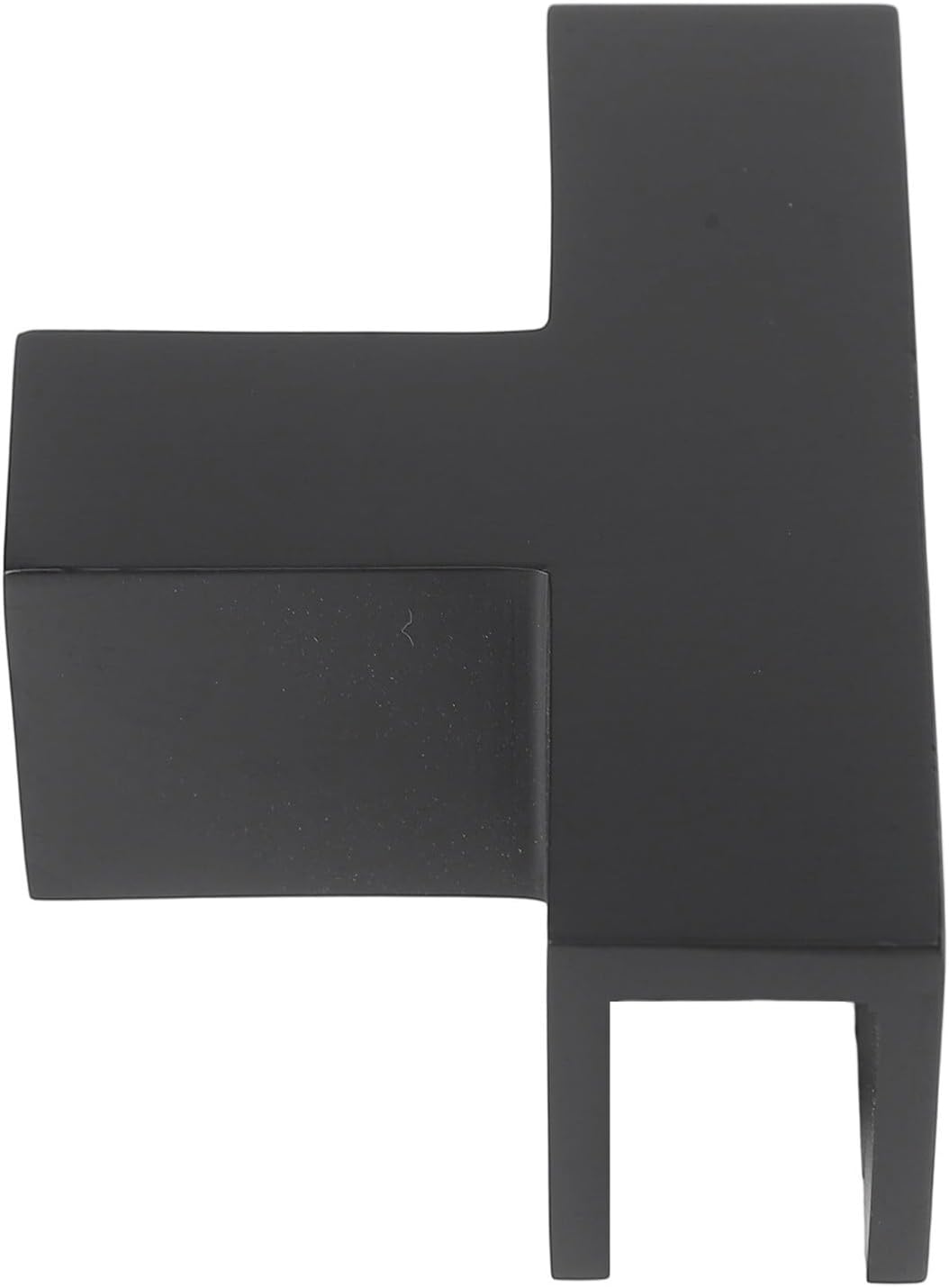 High Durability Brass T Shape Glass Clamp Holder for 8 12mm Thick Glass, Enhances Bathroom Aesthetics (Black)