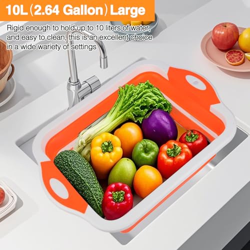 Cubeta Collapsible multipropósito de 10L para BBQ y cocina miniatura 6