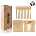 Produktbild FAPPEN 30 Stücke Bambus Hölzern Einwegbesteck / Mehrwegbesteck , Biologisch Abbaubares Holz Umweltfreundlich für Party, Camping, Reisen und BBQ (10 Gabeln, 10 Messer, 10 Löffel)