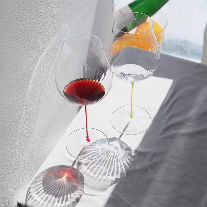 ゴージャスペア★ルビーレッド 17㎝ 金彩 多面カットステム グラス フランス ゴージャスペア☆ルビーレッド 17㎝ 金彩 多面カットステム