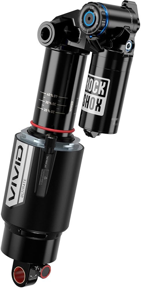 RockShox Vivid Ultimate RC2T Rear Shock - 230 x 62.5 mm, Vivid Air, 2 Tokens, Reb25/Comp37, L/O2, Std, 8x30, C1, SC