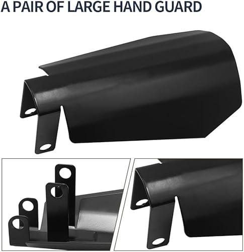 Miniatura 5 de 1 par de protectores de mano grandes para motocicleta, corte ataúd, repuesto para Harley Davidson Touring Sportster Dyna 2007-2020