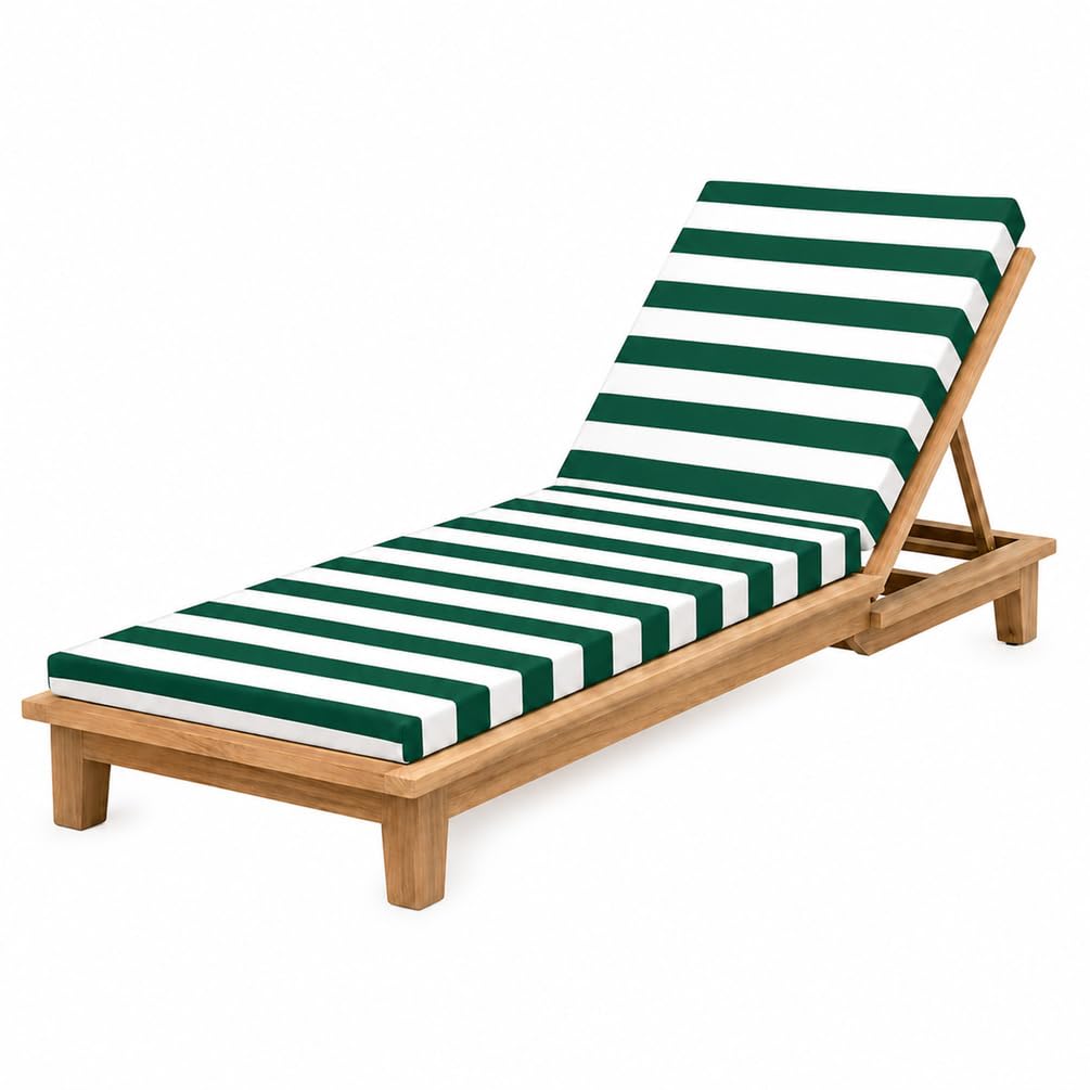 PTKG Sunlounger Cushion Waterproof Comfort Deck Chair Cushions