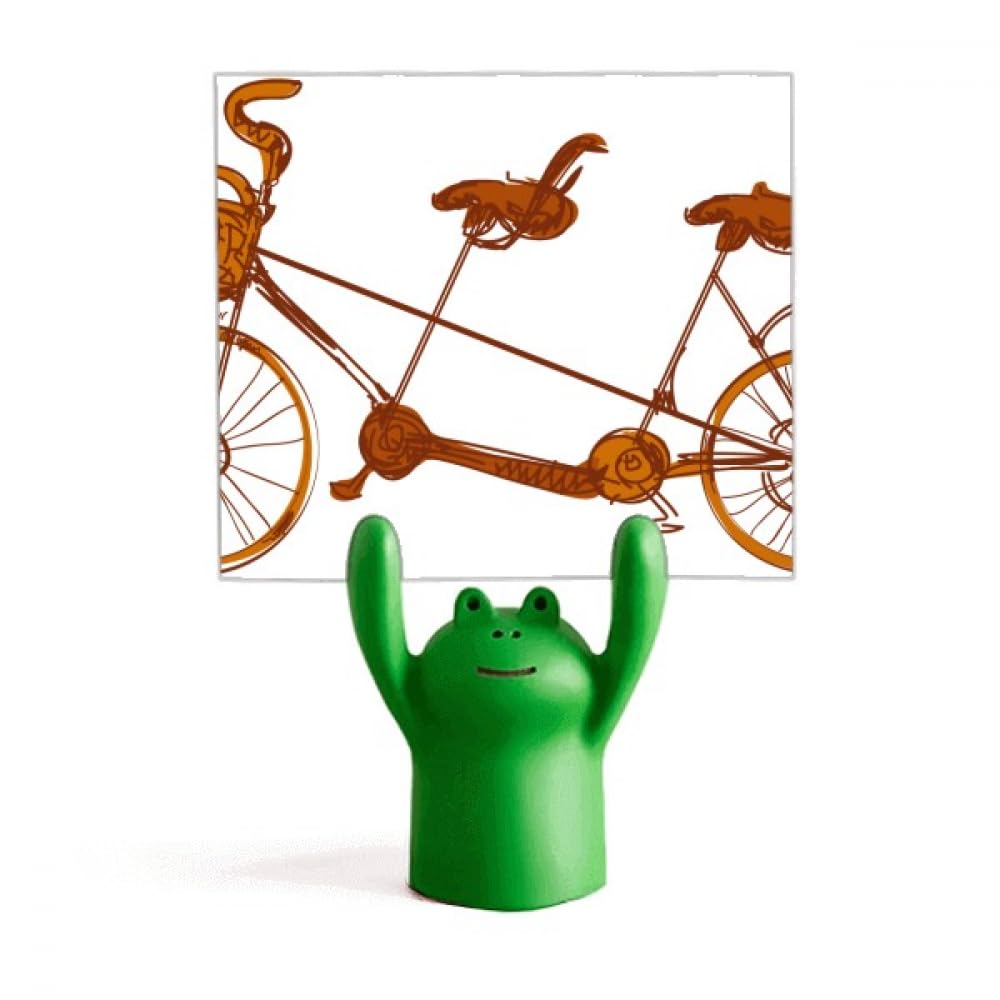 Support de mémo vélo à trois places grenouille idée cadeau originale
