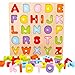 Alphabet Puzzle, WOOD CITY ABC Letter Puzzles for Toddlers1 2 3 Years Old, Educational Learning Toys for Toddlers, Alphabet Toys with Puzzle Board & Letter Blocks, Best Surprise for Girls and Boys