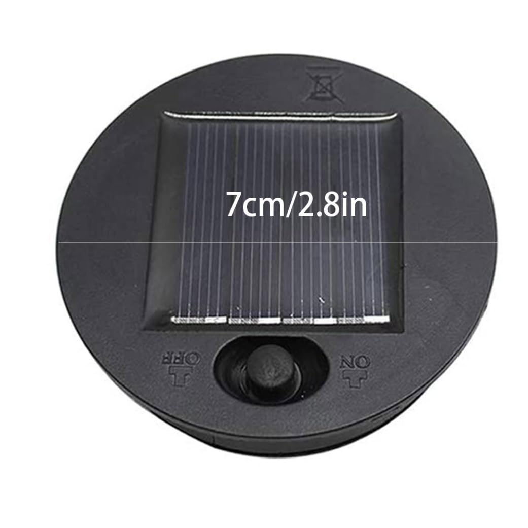 2PCS 7cm LED Solar Lights Replacement Top Solar Panel Lid Lantern Bulb Replacement Part