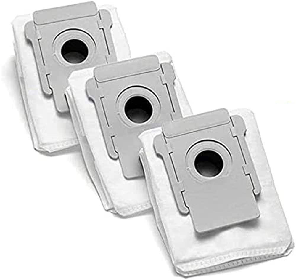 ELECDON 3 Pack Sweeping Accessories Dust Bag, Compatible for IRobot Roomba i6 i3 E5 E6 S9 Sweeping Robot Accessories, Vacuum Clean Base Automatic Dirt Disposal Bags, Vacuum Bag