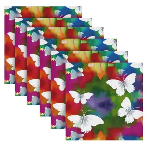 Servilletas de Tela Multicolores Pack x6 20x20 in miniatura 2