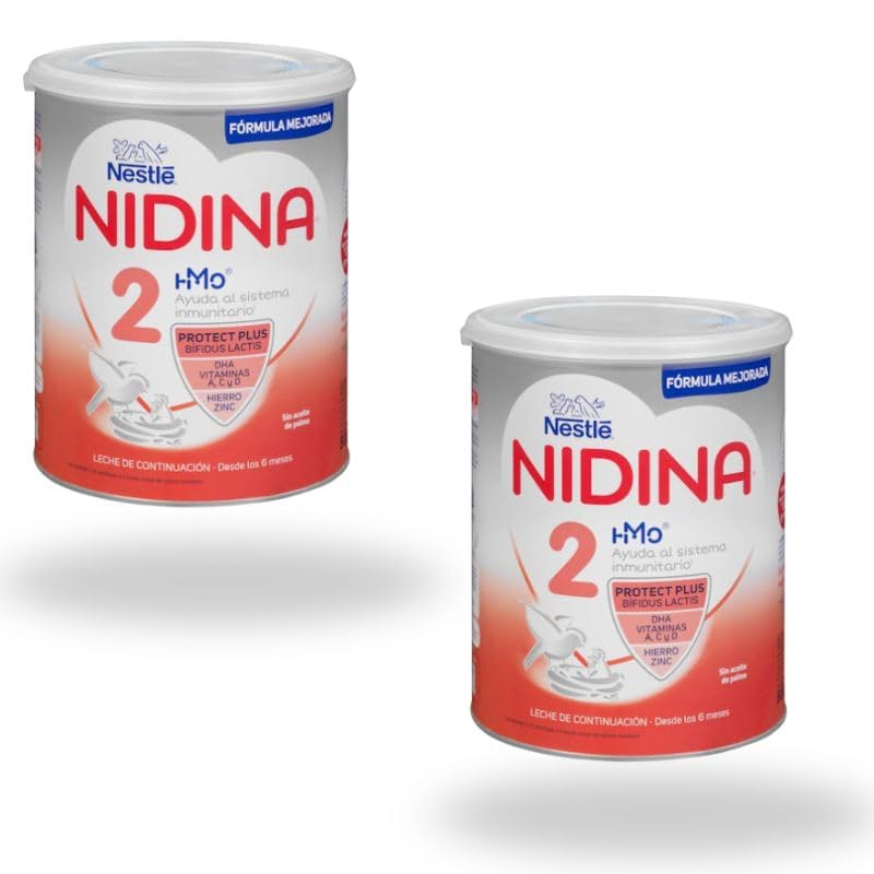 Pack 2 Leche Nidina 2 Nestlé +6 Meses – 800 g x 2 botes