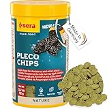 sera Catfish Chips Nature 3.4oz/0.21lbs | Premium Fish Food for Ancistrus & Plecos | High Fiber | No Dyes & Preservatives | Supports Digestion & Promotes Healthy Growth | Ideal for Bottom Feeders