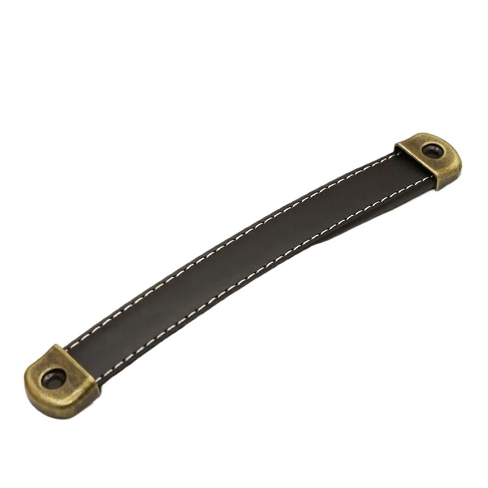 Cqahdsevf Black Leather Drawer Pulls, Leather Drawer Knobs Multicolor Brass 96-160Mm(,160Mm)