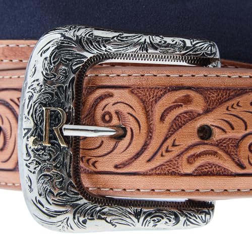 Men's Navy Suede Belt Navy2