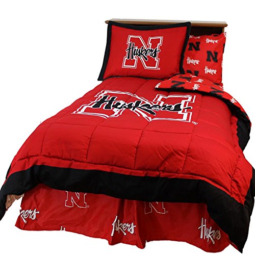 College Covers Nebraska Cornhuskers Comforter Set, Twin, Multicolor