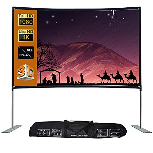 Image of Honeytecs 16:9 Projector Sn Stable Base Connection Home Theater Portable Outdoor Movie (120inch)