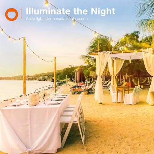 Solar Panel Replacement for Outdoor Solar String Lights with USB Type-C Port