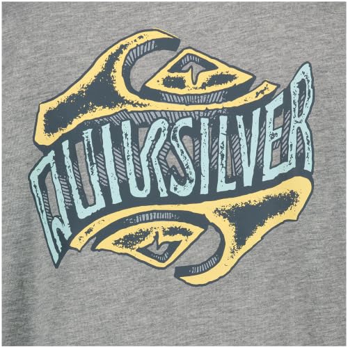 Image of Quiksilver Boys' Short Sleeve Logo Graphic T-Shirt, Soft & Comfortable, Regular Fit