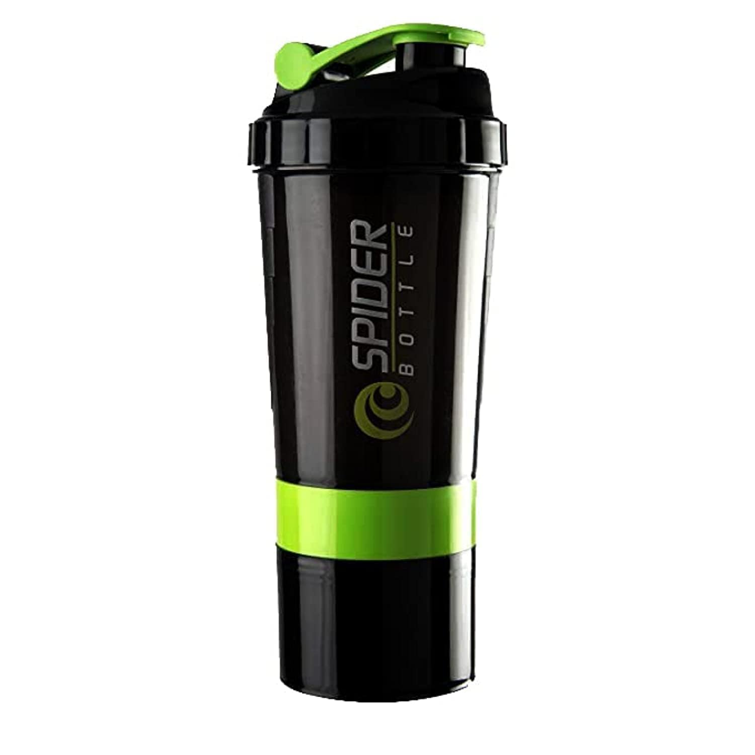 BANTKART Protein Shaker Bottle with 2 Storage Compartments | Leakproof, 100% BPA free Easy to Clean Blender Bottle for Gym (500ml) (Green)-image-10