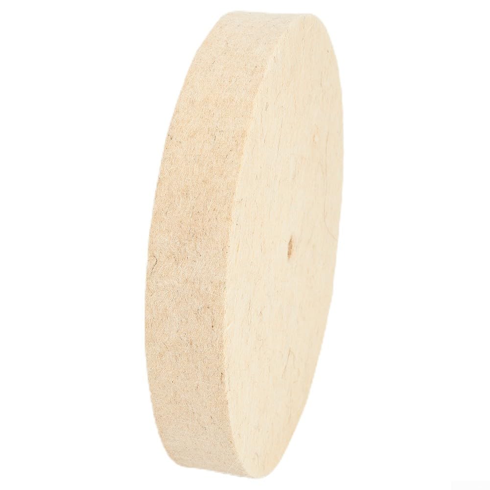 150mm Feltro di Lana Lucidatura Ruota Pad Disco per Strumento Rotante, 6 Pollice Buffer Adatto per Acciaio Inox, Rame, Alluminio, Vetro