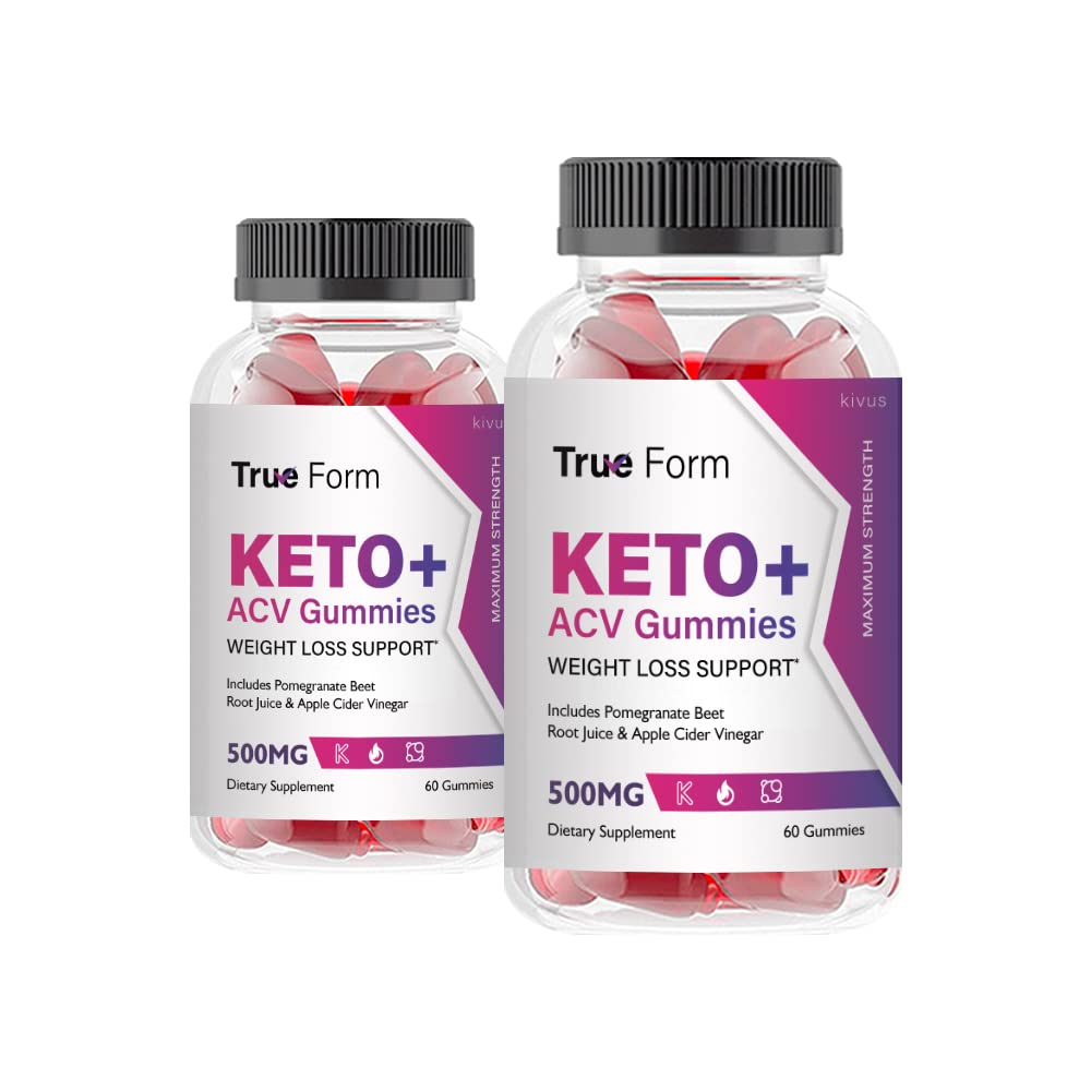 kivus True Form Keto ACV Gummies - True Form Keto Apple Cider Vinegar Gummies (2 Pack, 120 Gummies)