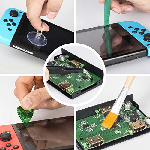 Keten Repair Kit for Nintendo Switch, 17in1 Professional Full Security Screwdriver Game Bit Repair Tool Kit for Nintendo Switch/Nintendo Switch Lite/JoyCon, NES/SNES/GBA