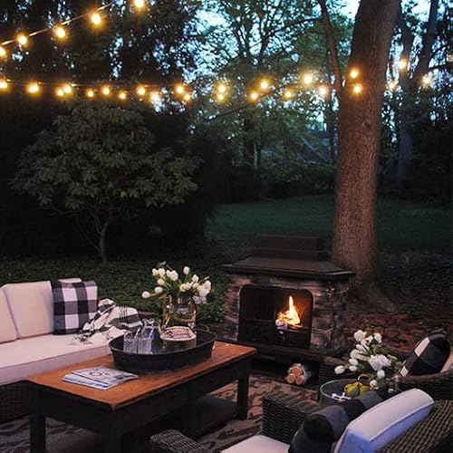 Solar String Lights, Waterproof And Shatterproof Led Outdoor Solar Light With 25 G40 Bulbs, 27 Ft Long Umbrella Sting Lights Patio Lights #TOP1