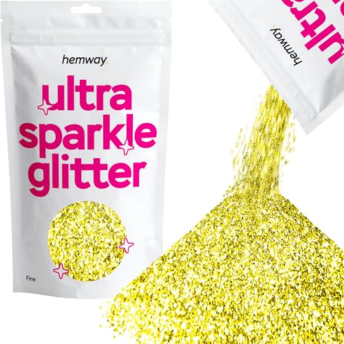 Hemway Ultra Sparkle Glitter Sand Gold 100g Fine