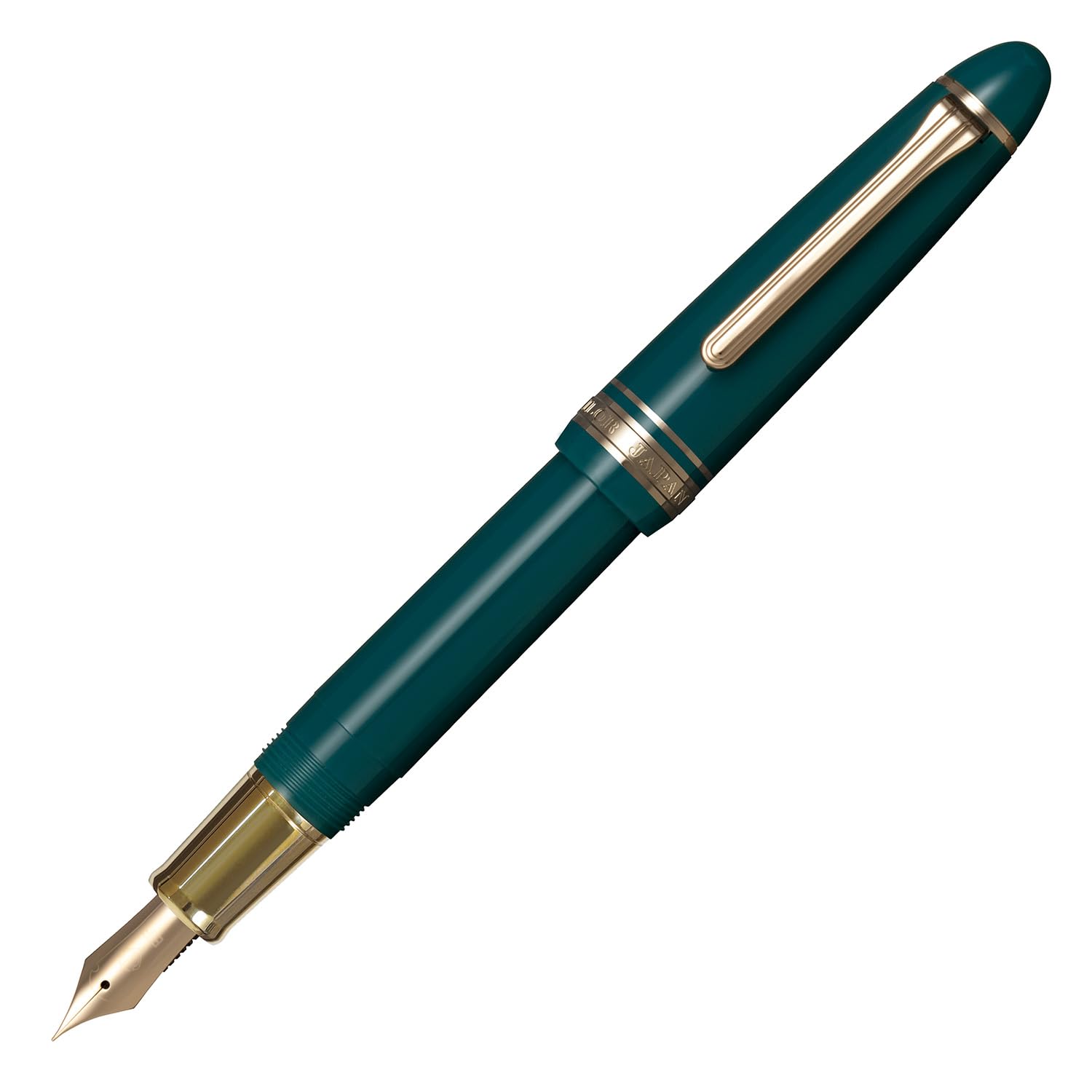 Sailor 11-0825-260 Füllfederhalter Profit Casual L Stable Gold Trim Clear Green, Feder (F), in Japan hergestellter Schreibstift