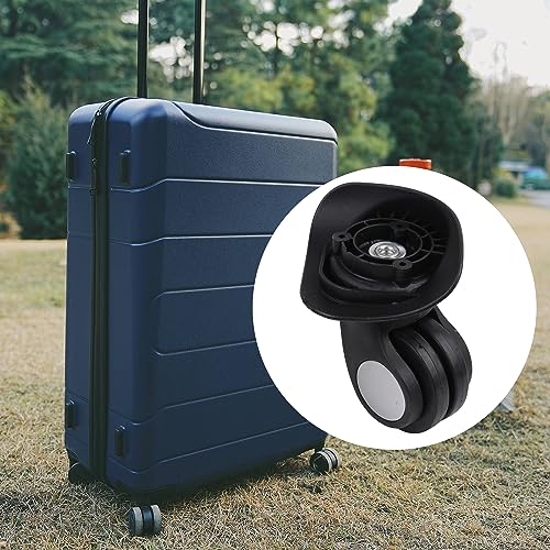 BQLZR Suitcase Swivel Wheel Luggage Wheels Replacement Spare Part 3.43" W024 Black Left Kit for Luggage w/Screw2